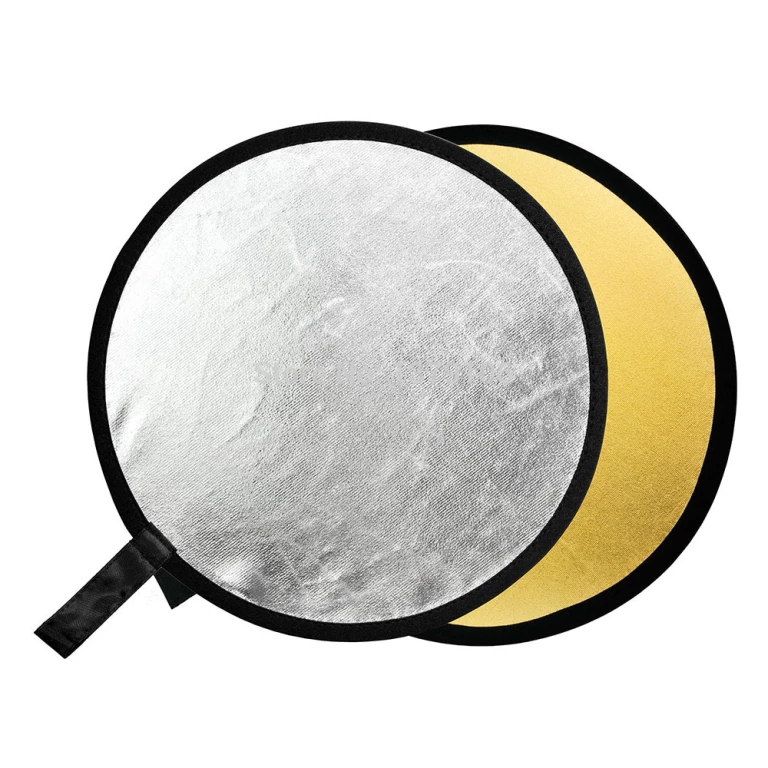 רפלקטור דו צדדי 80 ס"מ Ultrablitz reflector golden/silver רפלקטור דו צדדי 80 ס"מ Ultrablitz reflector golden/silver