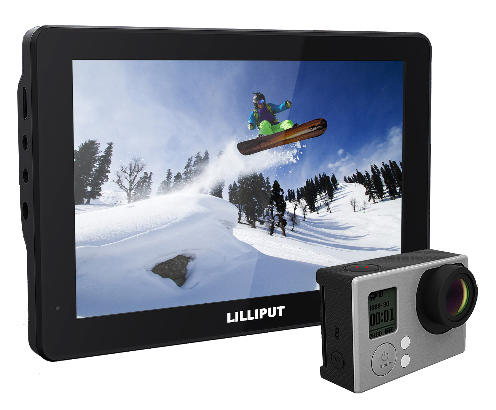 Lilliput Mopro 7" X-Sports For GoPro Hero 3+/4 & DSLR Lilliput Mopro 7" X-Sports For GoPro Hero 3+/4 & DSLR