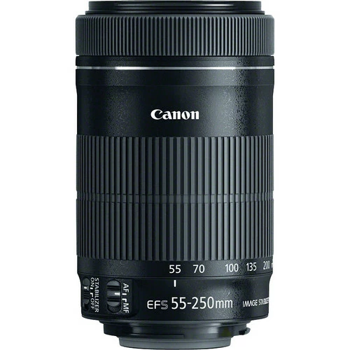 עדשה Canon EF-S 55-250mm f/4-5.6 IS STM עדשה Canon EF-S 55-250mm f/4-5.6 IS STM