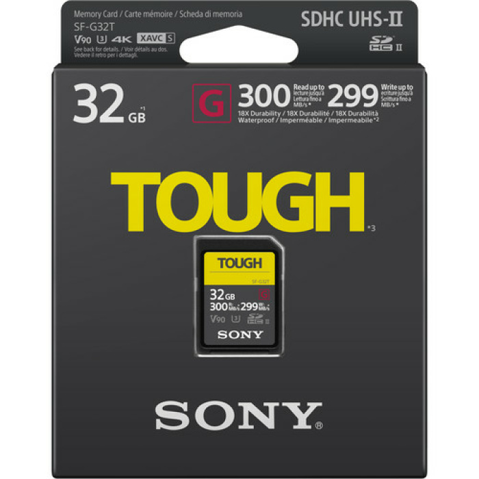 כרטיס זיכרון Sony 32gb SF-G Tough