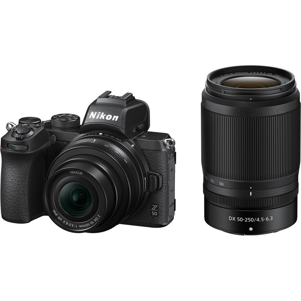 קיט מצלמה ללא מראה Nikon Z50 + 16-50 + 50-250 קיט מצלמה ללא מראה Nikon Z50 + 16-50 + 50-250