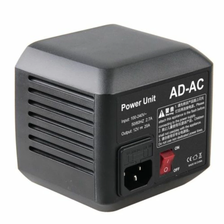 מתאם לחשמל Godox AD-AC Power Source Adapter for AD600 מתאם לחשמל Godox AD-AC Power Source Adapter for AD600