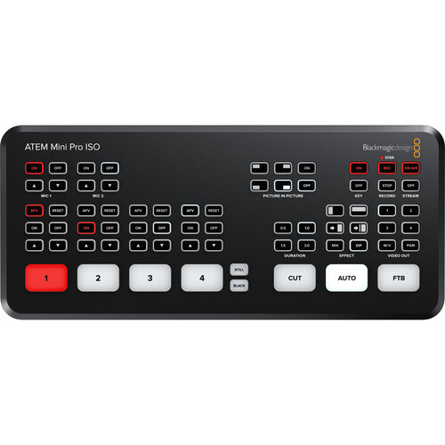 קונסולת שידור Blackmagic ATEM Mini Pro ISO HDMI Live קונסולת שידור Blackmagic ATEM Mini Pro ISO HDMI Live