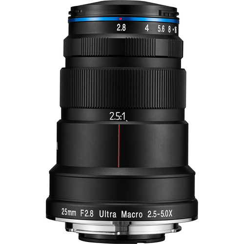 עדשה Laowa 25mm f/2.8 2.5-5X Ultra Macro for Nikon F עדשה Laowa 25mm f/2.8 2.5-5X Ultra Macro for Nikon F
