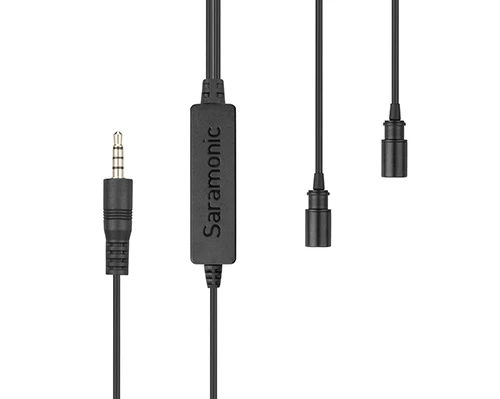 מיקרופון דש כפול Saramonic lavmicro 2m מיקרופון דש כפול Saramonic lavmicro 2m