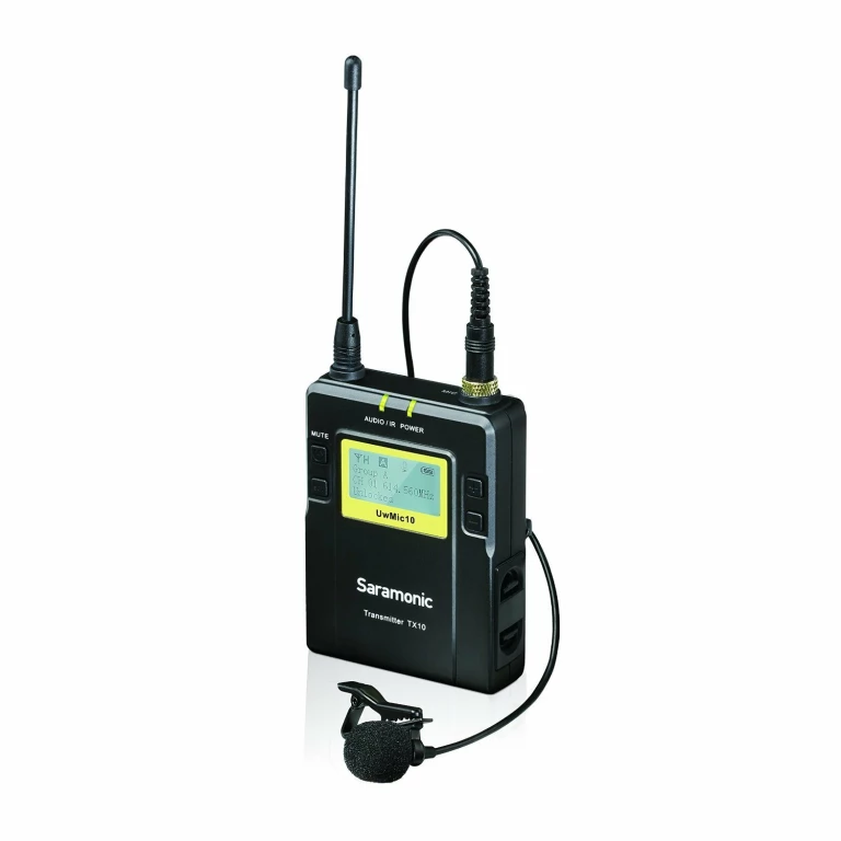 משדר אלחוטי עם מיקרופון Saramonic UwMic10 TX10 משדר אלחוטי עם מיקרופון Saramonic UwMic10 TX10