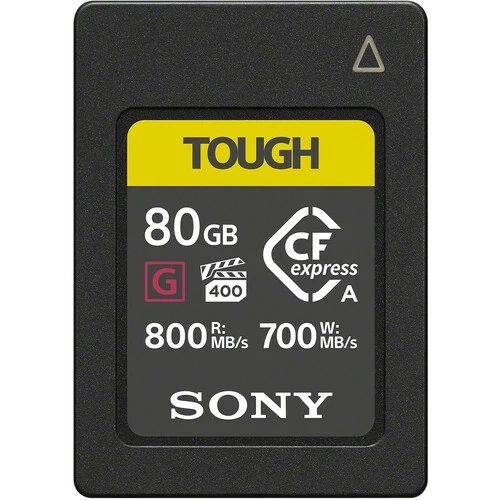 כרטיס זיכרון Sony 80GB 700mb/s Tough CF EXpress Type A כרטיס זיכרון Sony 80GB 700mb/s Tough CF EXpress Type A