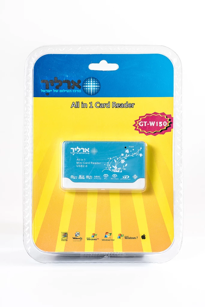 קורא כרטיסים SD, CF ועוד + חיבור כבל USB קורא כרטיסים SD, CF ועוד + חיבור כבל USB