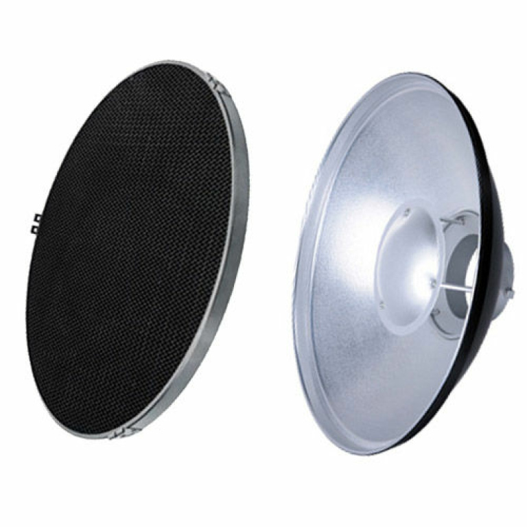 ביוטי דיש כסוף עם גריד Godox חיבור BOWENS ביוטי דיש כסוף עם גריד Godox חיבור BOWENS