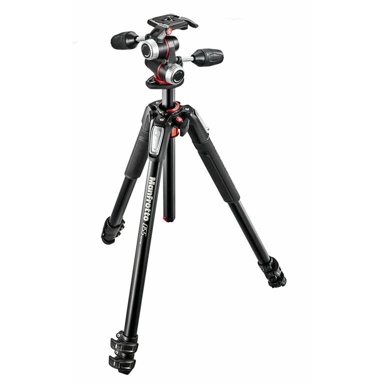 חצובה למצלמה Manfrotto MK055XPRO3 עם ראש Manfrotto 3-way חצובה למצלמה Manfrotto MK055XPRO3 עם ראש Manfrotto 3-way