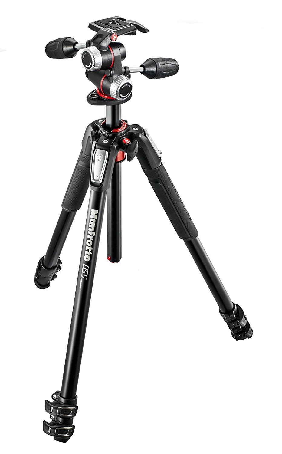 חצובה למצלמה Manfrotto MK055XPRO3 עם ראש Manfrotto 3-way חצובה למצלמה Manfrotto MK055XPRO3 עם ראש Manfrotto 3-way