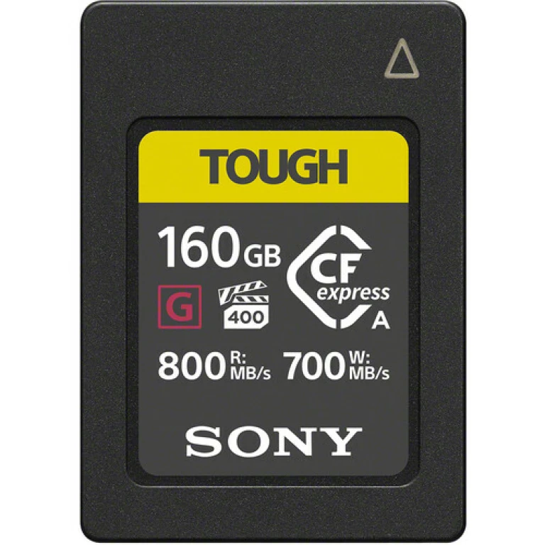 כרטיס זיכרון Sony 160GB 700mb/s Tough CF EXpress Type A כרטיס זיכרון Sony 160GB 700mb/s Tough CF EXpress Type A