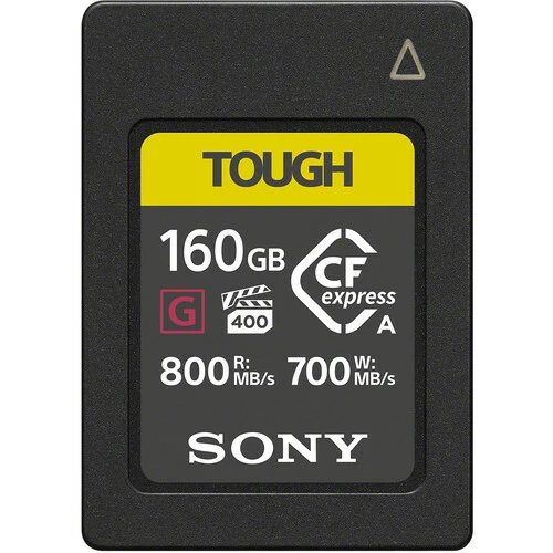 כרטיס זיכרון Sony 160GB 700mb/s Tough CF EXpress Type A כרטיס זיכרון Sony 160GB 700mb/s Tough CF EXpress Type A