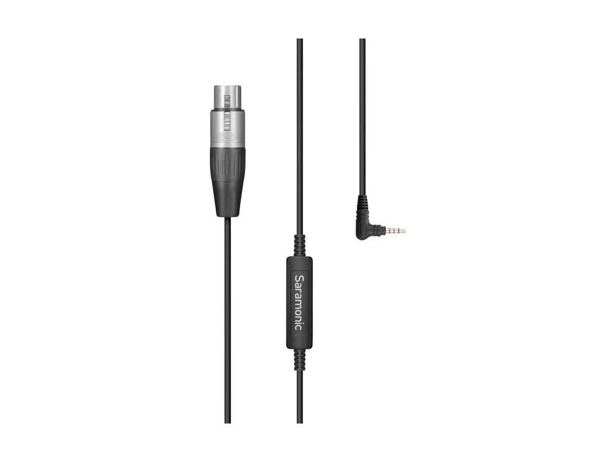 כבל מתאם מחיבור XLR למצלמה / סמארטפון Saramonic SR-XLR35 כבל מתאם מחיבור XLR למצלמה / סמארטפון Saramonic SR-XLR35