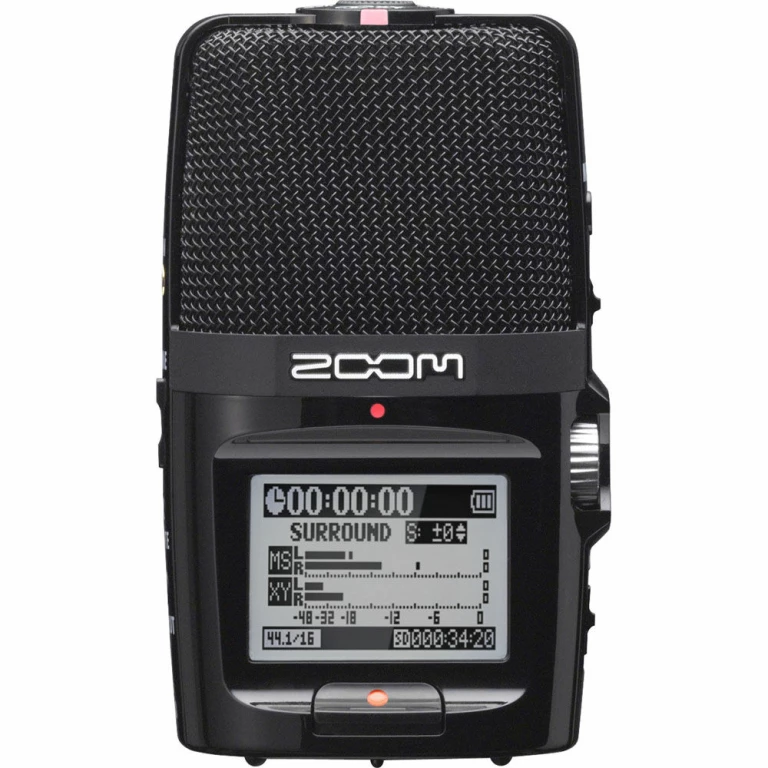 מכשיר הקלטה נייד מקצועי קומפקטי Zoom H2n מכשיר הקלטה נייד מקצועי קומפקטי Zoom H2n