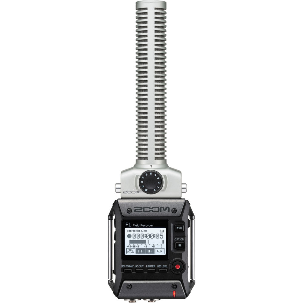 מכשיר הקלטה נייד עם מיקרופון שוטגן Zoom F1 Recorder + Shotgun Mic מכשיר הקלטה נייד עם מיקרופון שוטגן Zoom F1 Recorder + Shotgun Mic