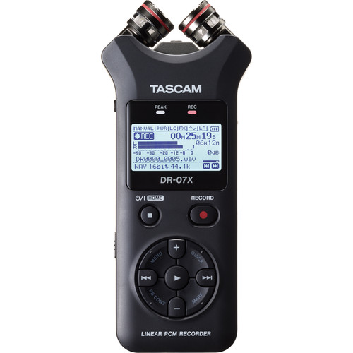 מכשיר הקלטה נייד מקצועי Tascam DR-07X מכשיר הקלטה נייד מקצועי Tascam DR-07X