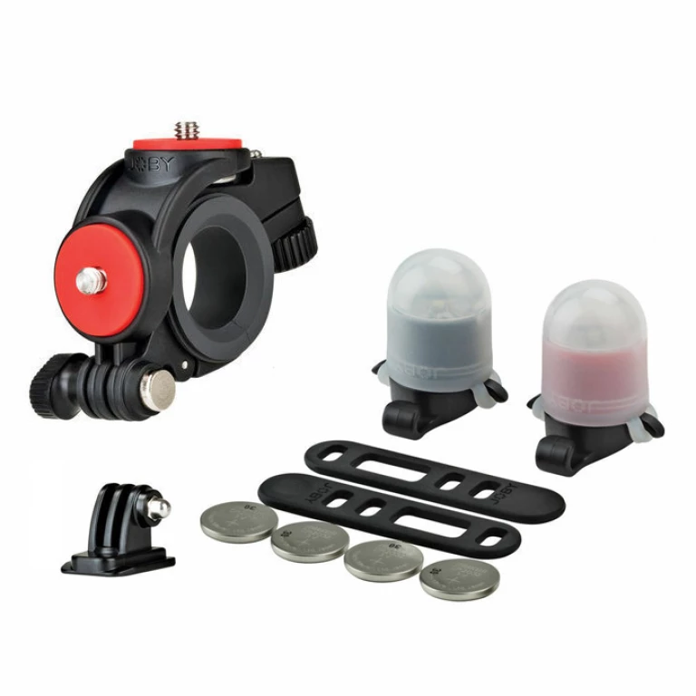 תופסן לאופניים כולל פנס Joby Action Bike Mount with light GP1388 תופסן לאופניים כולל פנס Joby Action Bike Mount with light GP1388