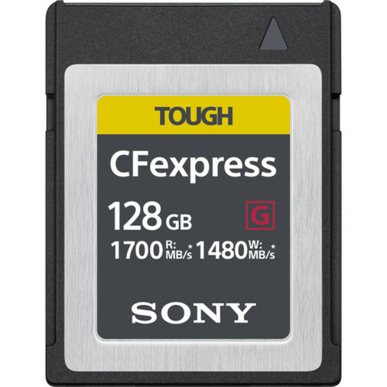 כרטיס זיכרון Sony 128GB 1480mb/s Tough CF EXpress Type B כרטיס זיכרון Sony 128GB 1480mb/s Tough CF EXpress Type B