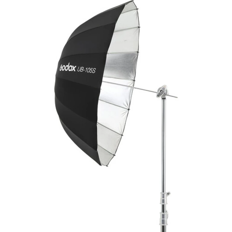 מטריה פרבולית כסופה 105 ס"מ – "Godox Parabolic Umbrella 41 מטריה פרבולית כסופה 105 ס"מ – "Godox Parabolic Umbrella 41