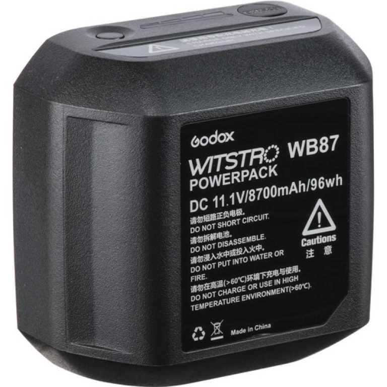 סוללה Godox WB-87 עבור פלאש AD600 סוללה Godox WB-87 עבור פלאש AD600