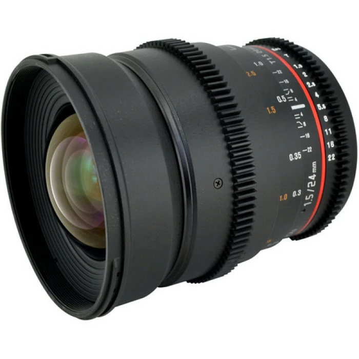 עדשה Samyang "cine" 24mm f/1.5 לניקון עדשה Samyang "cine" 24mm f/1.5 לניקון