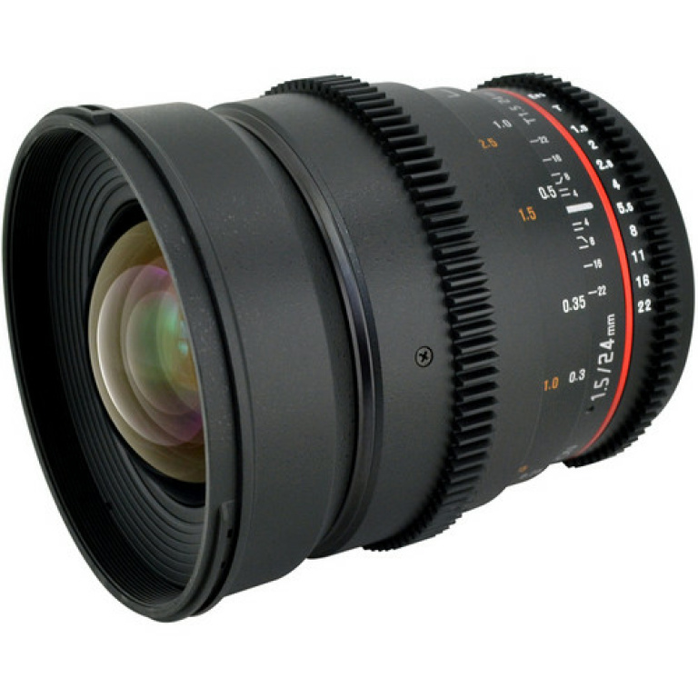עדשה Samyang "cine" 24mm f/1.5 לניקון עדשה Samyang "cine" 24mm f/1.5 לניקון