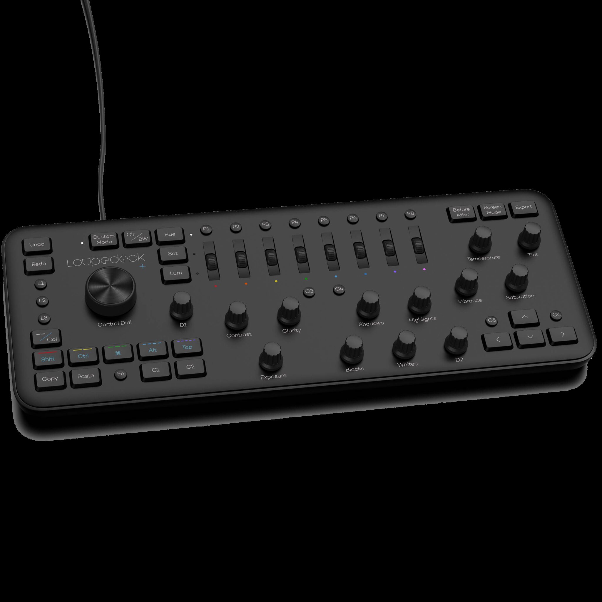 קונסולת עריכה ללייטרום Loupedeck+ קונסולת עריכה ללייטרום Loupedeck+