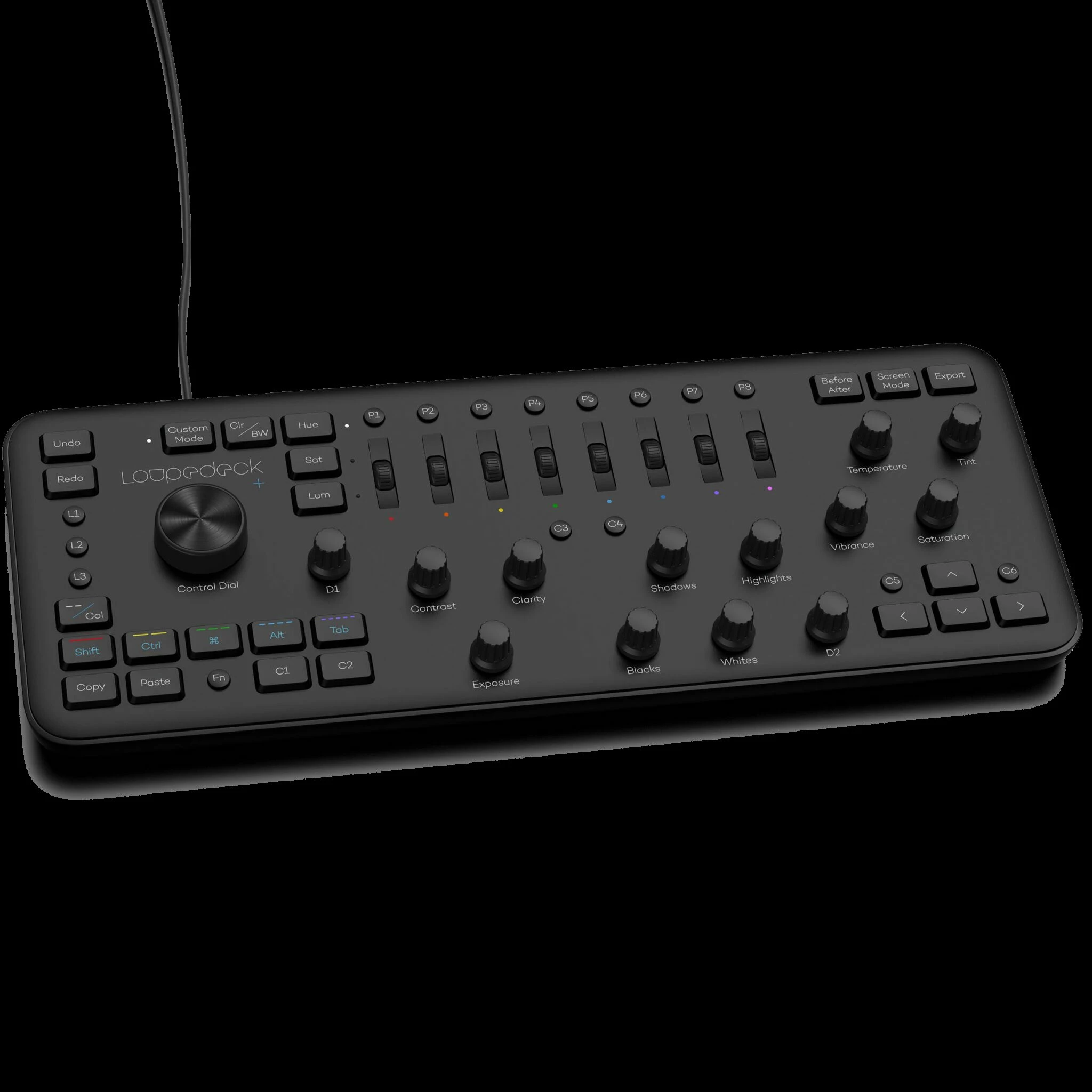 קונסולת עריכה ללייטרום Loupedeck+ קונסולת עריכה ללייטרום Loupedeck+