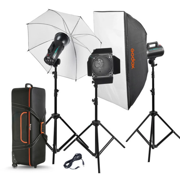 קיט 3 פלאשים סטודיו GODOX GS-400IID קיט 3 פלאשים סטודיו GODOX GS-400IID