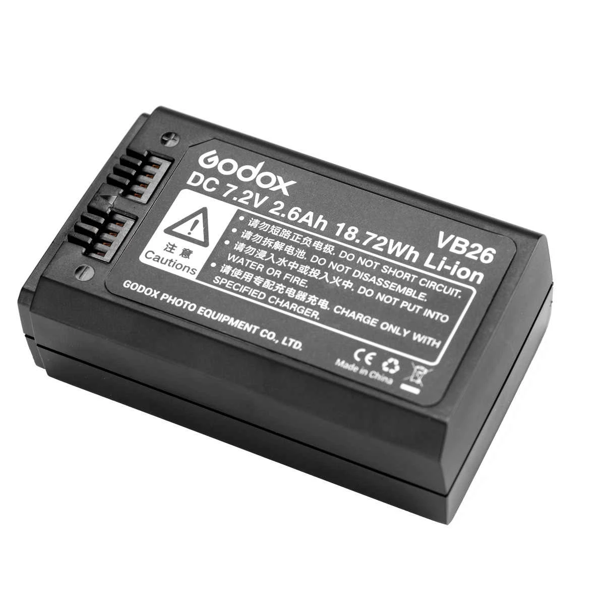סוללה Godox VB-26B עבור פלאש V1, V1Pro, V860 סוללה Godox VB-26B עבור פלאש V1, V1Pro, V860
