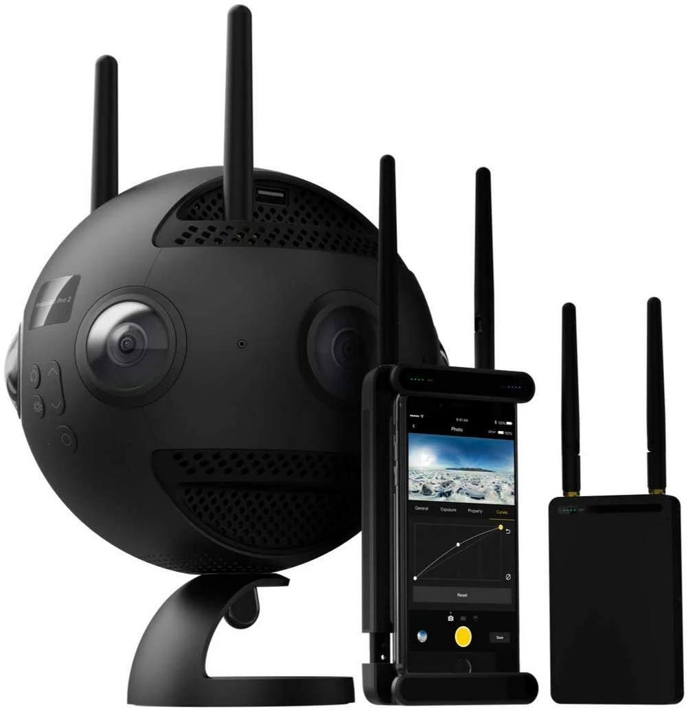 מצלמת 360 מעלות / VR מקצועית Insta360 Pro 2 מצלמת 360 מעלות / VR מקצועית Insta360 Pro 2