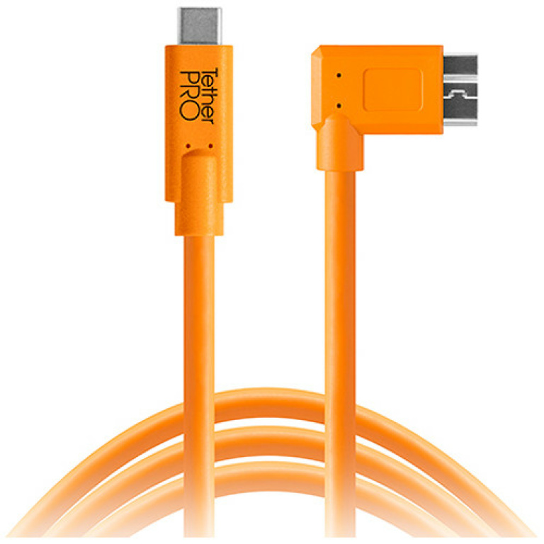 כבל Tether Tools TetherPro USB Type-C to Right Micro-USB a 4.6m כבל Tether Tools TetherPro USB Type-C to Right Micro-USB a 4.6m