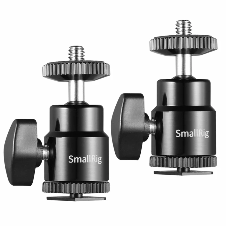 זוג ראשים כדוריים עם COLD SHOE מדגם SmallRig 2059 זוג ראשים כדוריים עם COLD SHOE מדגם SmallRig 2059
