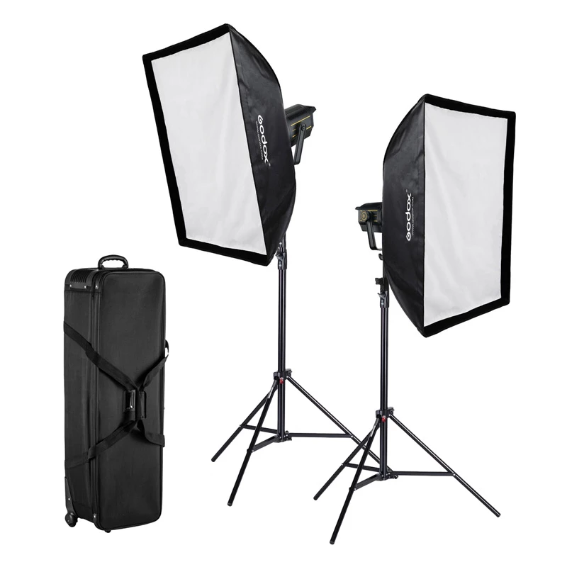 ערכת 2 פנס לד Godox VL300 Led Video Light ערכת 2 פנס לד Godox VL300 Led Video Light