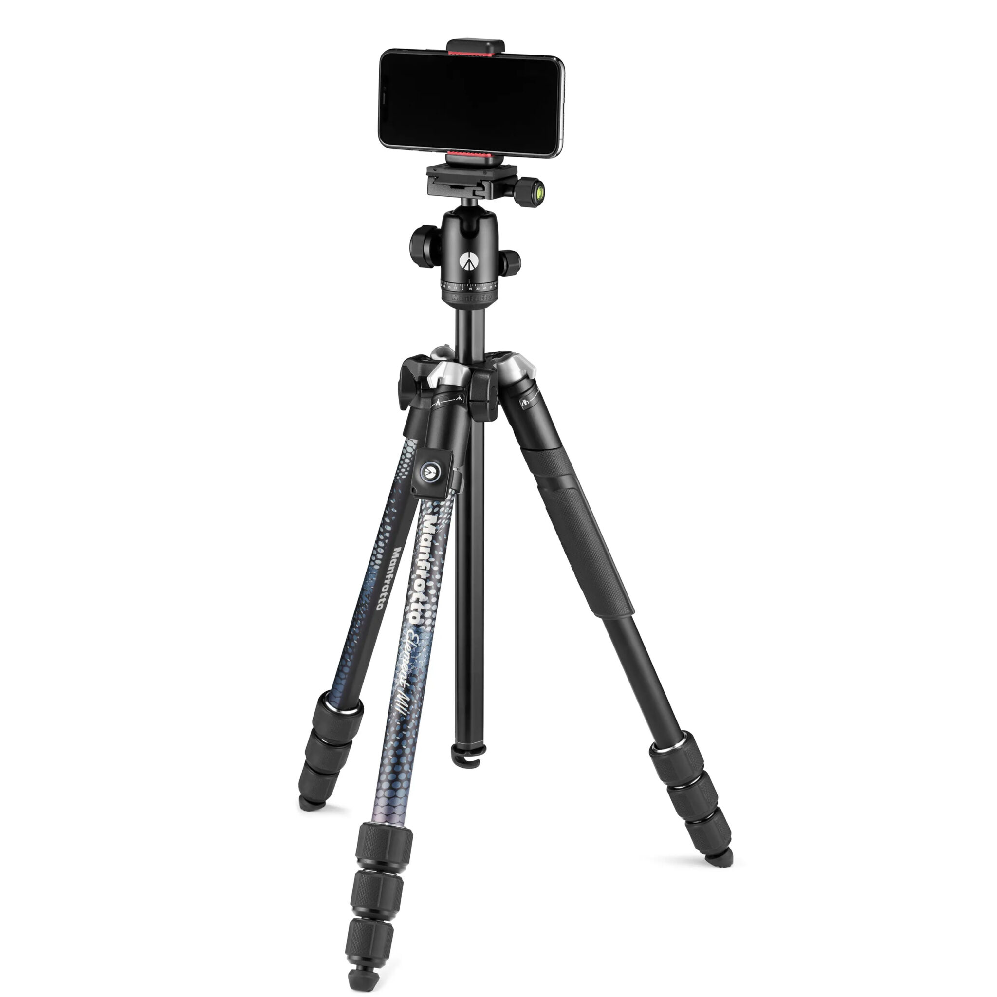 חצובה לטלפון כולל שלט Manfrotto Element MII – שחורה חצובה לטלפון כולל שלט Manfrotto Element MII – שחורה