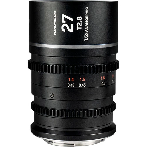עדשה laowa lens 27 t/2.8 nanomorph 1.5x s35 silver sony e עדשה laowa lens 27 t/2.8 nanomorph 1.5x s35 silver sony e