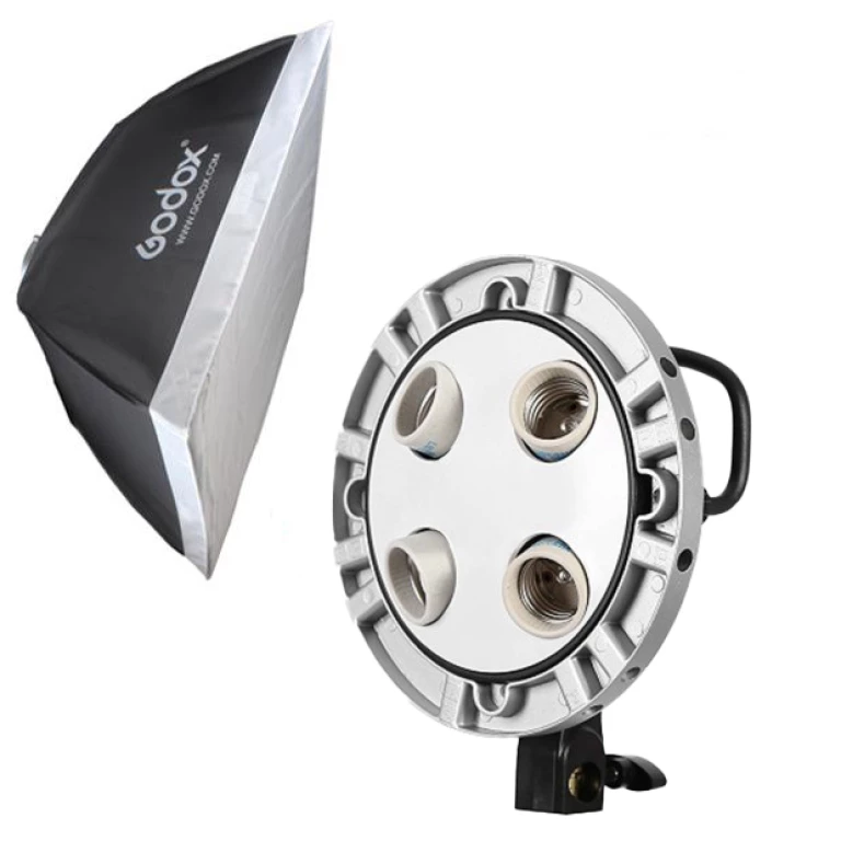 תאורה קבועה ל-4 נורות Godox TL-4K with 60 X 60 cm softbox תאורה קבועה ל-4 נורות Godox TL-4K with 60 X 60 cm softbox