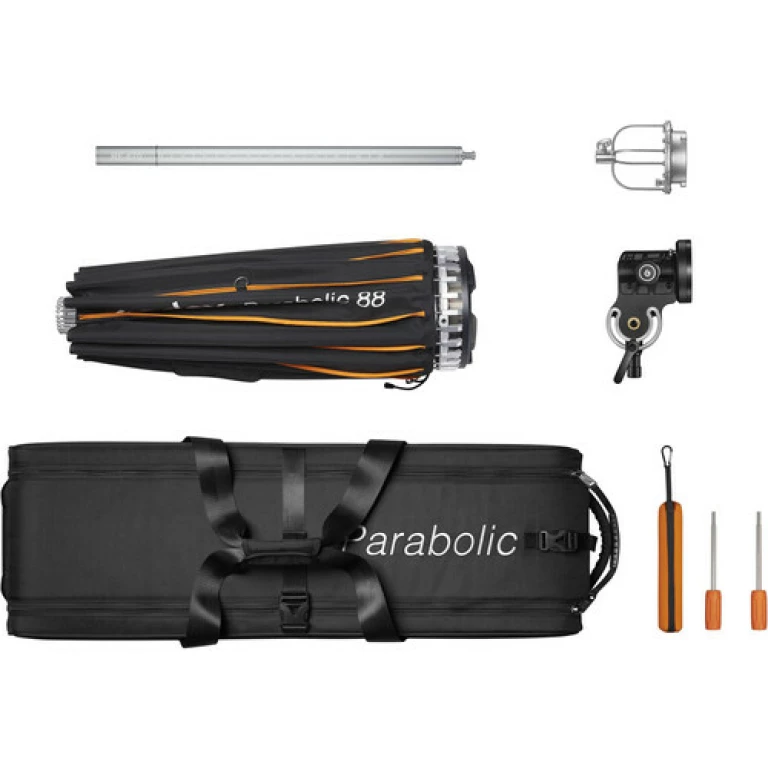 קיט לתאורה Godox Parabolic P88 system kit קיט לתאורה Godox Parabolic P88 system kit