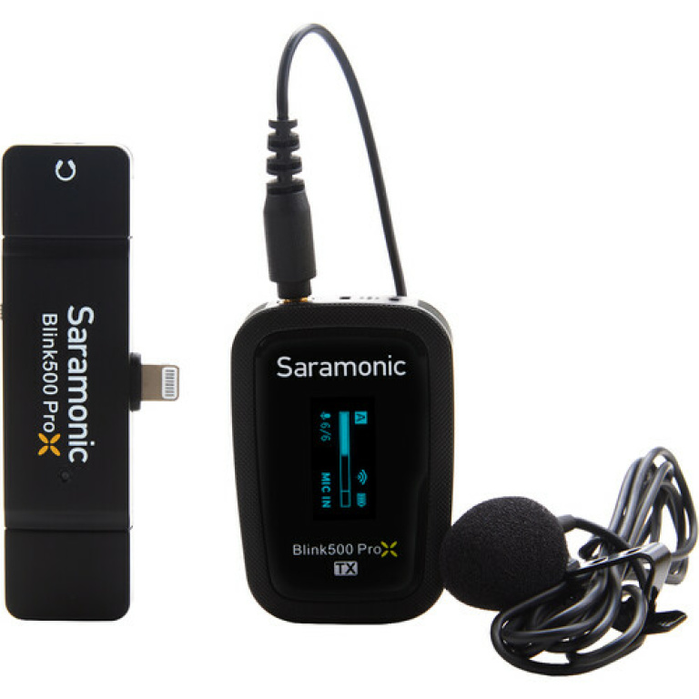 מיקרופון אלחוטי למכשירי iOS אייפון / אייפוד Saramonic Blink 500 ProX B3 מיקרופון אלחוטי למכשירי iOS אייפון / אייפוד Saramonic Blink 500 ProX B3