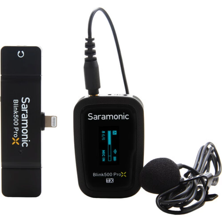 מיקרופון אלחוטי למכשירי iOS אייפון / אייפוד Saramonic Blink 500 ProX B3 מיקרופון אלחוטי למכשירי iOS אייפון / אייפוד Saramonic Blink 500 ProX B3