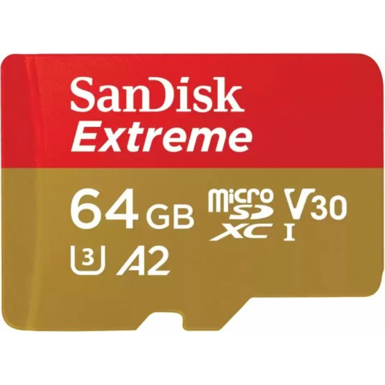 כרטיס זיכרון Sandisk Extreme Micro-SD 64GB 170MB/s A2 כרטיס זיכרון Sandisk Extreme Micro-SD 64GB 170MB/s A2