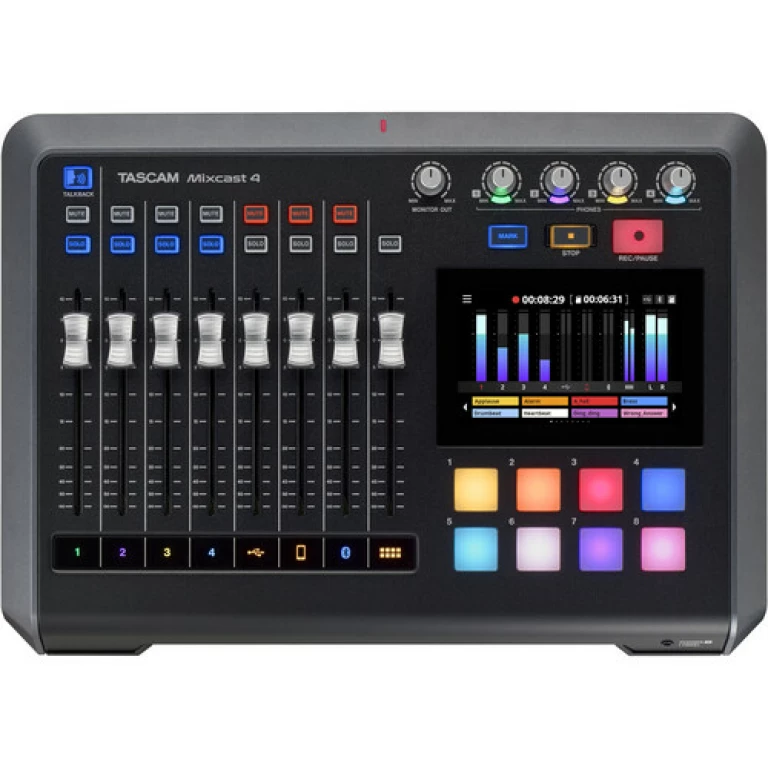 מכשיר הקלטה ומיקסר Tascam Mixcast 4 מכשיר הקלטה ומיקסר Tascam Mixcast 4