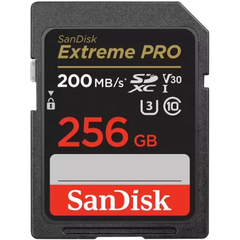 כרטיס זיכרון sandisk extreme pro sd 256gb 200mb/s כרטיס זיכרון sandisk extreme pro sd 256gb 200mb/s
