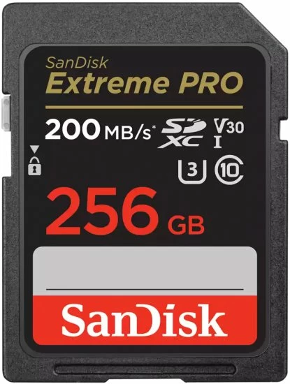 כרטיס זיכרון sandisk extreme pro sd 256gb 200mb/s כרטיס זיכרון sandisk extreme pro sd 256gb 200mb/s