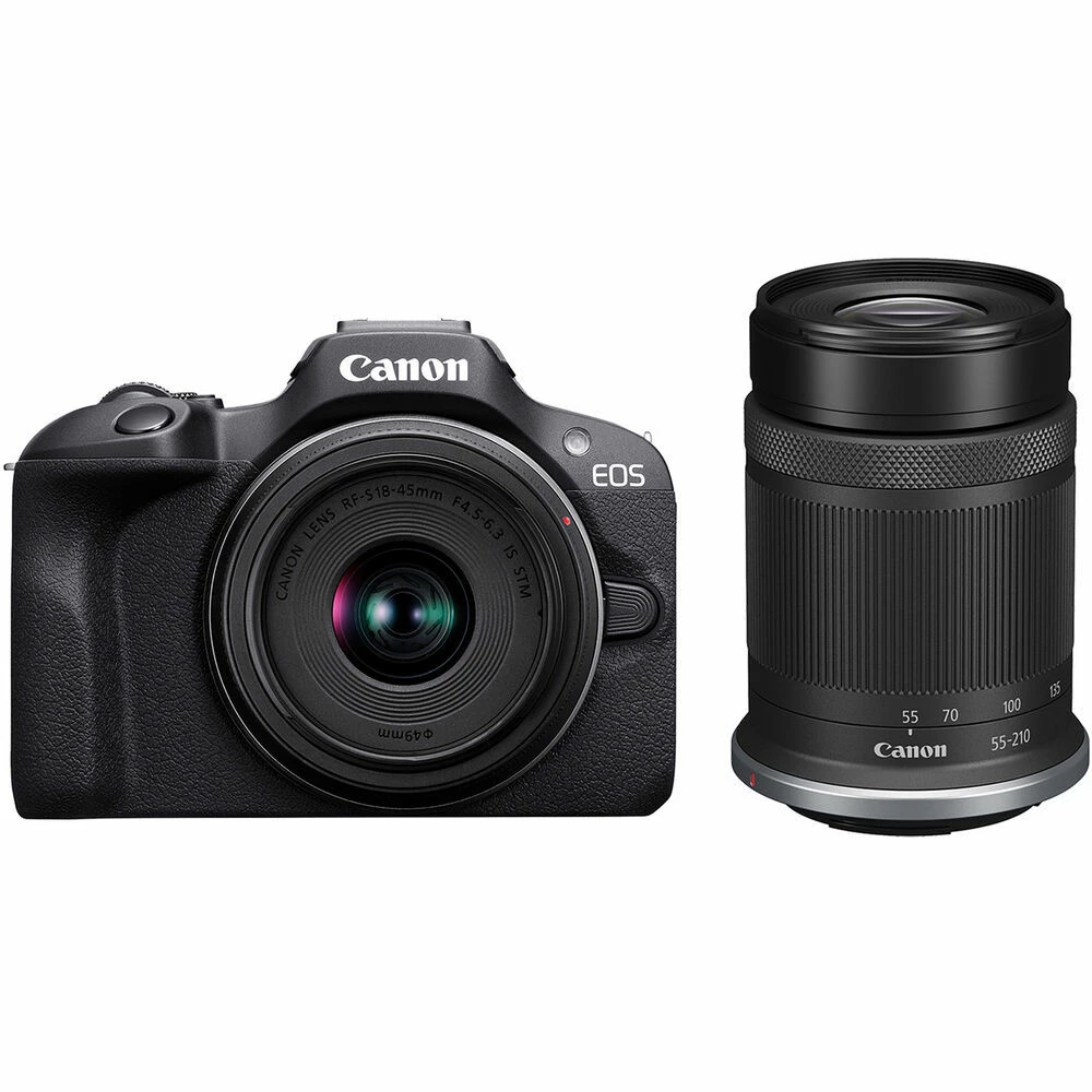 מצלמה ללא מראה Canon EOS R100 עם עדשות 18-45 מ״מ + 55-210 מ״מ – יבואן רשמי מצלמה ללא מראה Canon EOS R100 עם עדשות 18-45 מ״מ + 55-210 מ״מ – יבואן רשמי