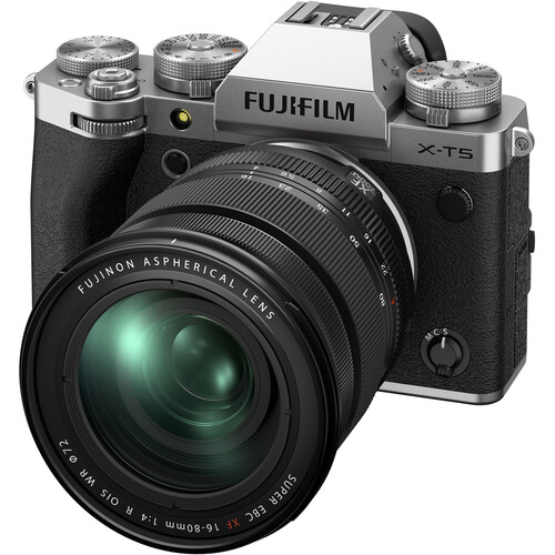 מצלמה ללא מראה Fuji X-T5 + 16-80 f/4 Silver יבואן רשמי מצלמה ללא מראה Fuji X-T5 + 16-80 f/4 Silver יבואן רשמי