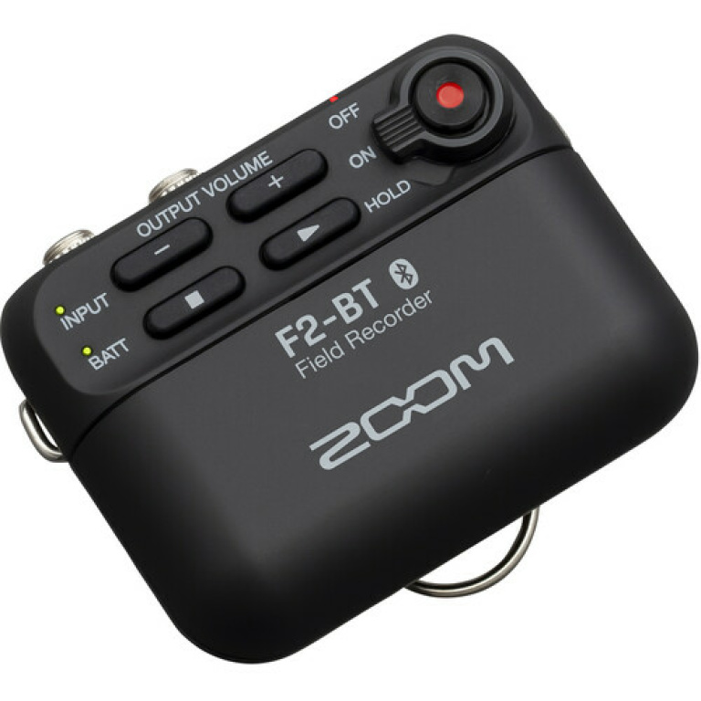 מכשיר הקלטה נייד עם מיקרופון דש Zoom F2-BT Recorder + Lav Mic מכשיר הקלטה נייד עם מיקרופון דש Zoom F2-BT Recorder + Lav Mic
