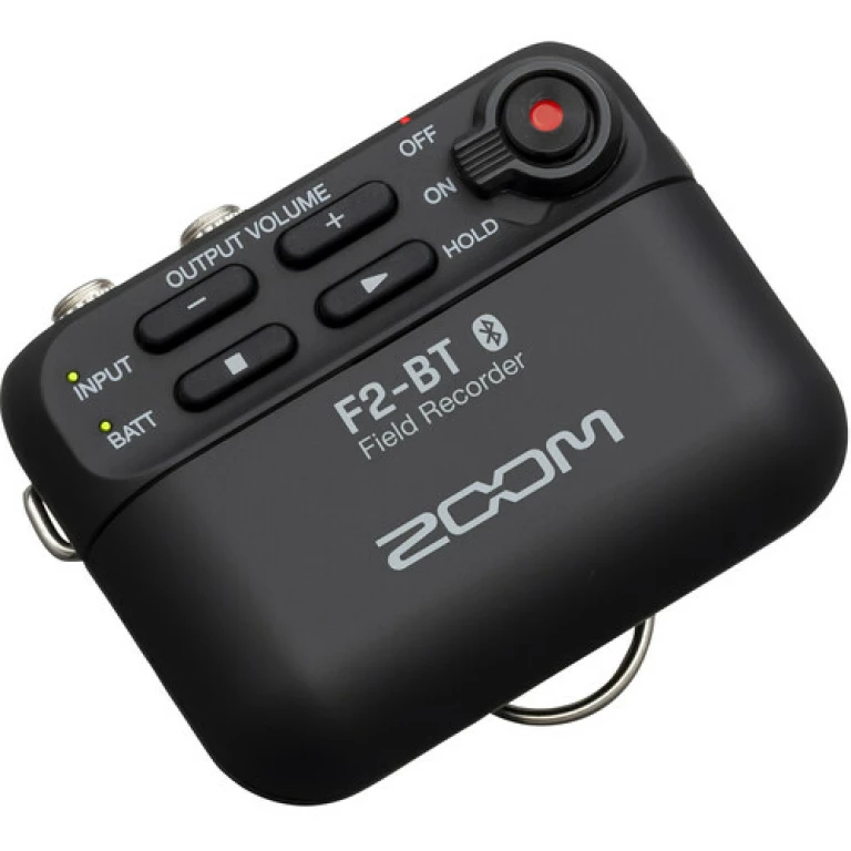 מכשיר הקלטה נייד עם מיקרופון דש Zoom F2-BT Recorder + Lav Mic מכשיר הקלטה נייד עם מיקרופון דש Zoom F2-BT Recorder + Lav Mic