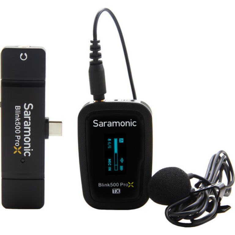 מיקרופון אלחוטי למכשירי C-Type אנדרואיד Saramonic blink500 B5 X pro מיקרופון אלחוטי למכשירי C-Type אנדרואיד Saramonic blink500 B5 X pro